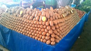 Kusadasi produce market: potatoes ...