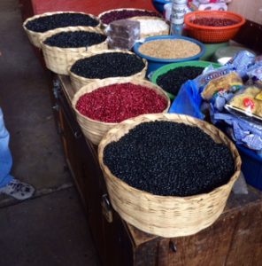 Baskets of beans, Guatemala