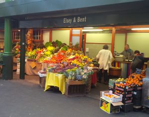 Fruit stand at Borough Market, London, markets around the world